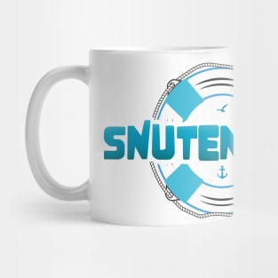 SNUTENPULLI platt Spruch Geschenkidee norddeutsch mit Rettungsring Illustration Mug